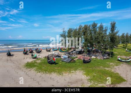 Der zweitlängste Cox`s Bazaar Sea Beach der Welt, Bangladesch Stockfoto